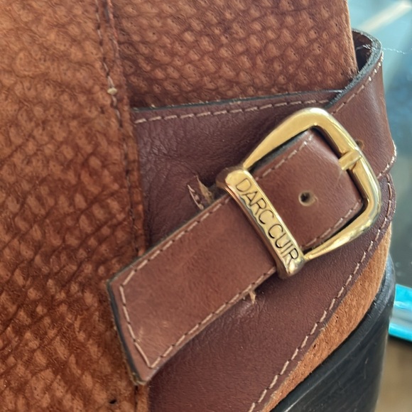 Darc Cuir Camel Suede Ankle Boots New Soles! - Picture 2 of 9